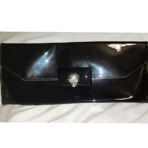 Alexander McQueen Patent Leather Envelope Clutch